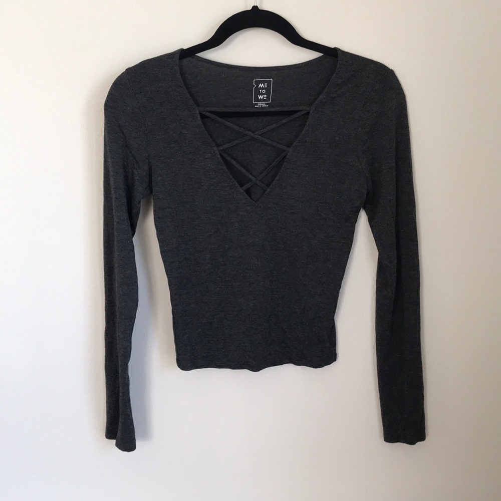 Cross Neck Crop Top